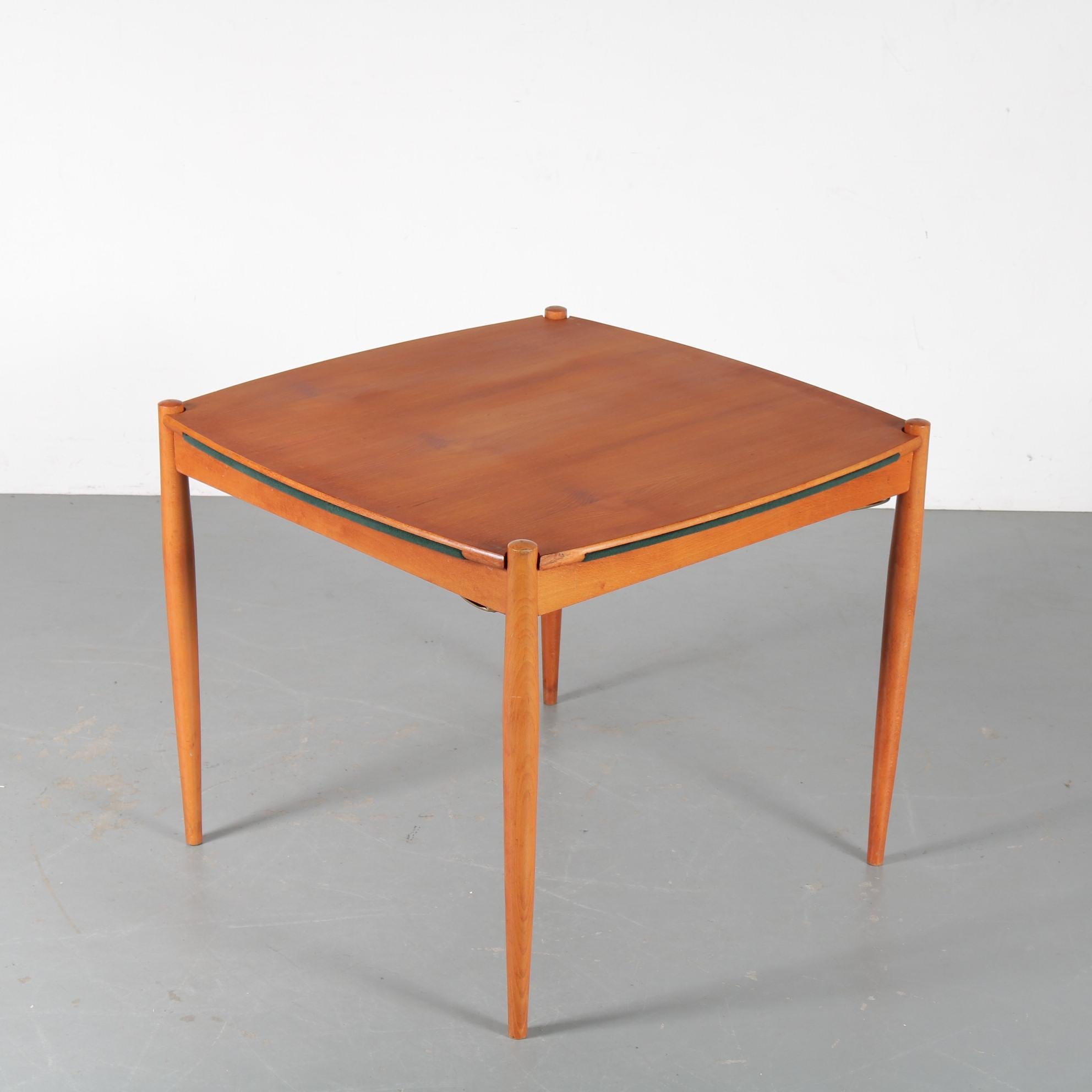 Gio Ponti Poker Table by Fratelli Reguitti, Italy 1960 9