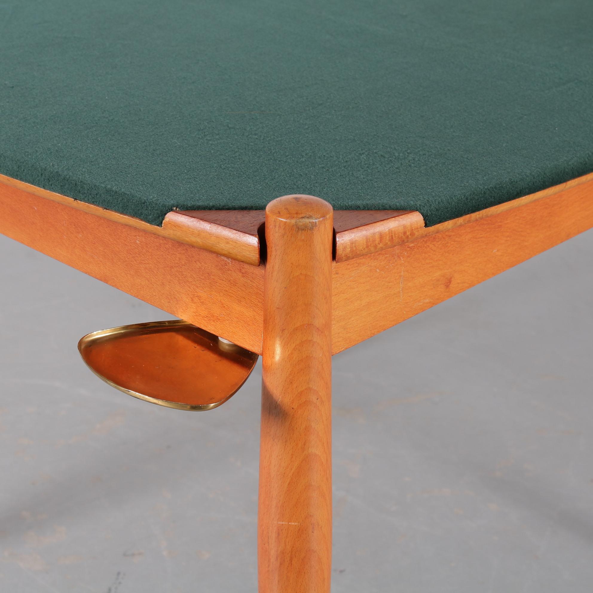 Mid-20th Century Gio Ponti Poker Table by Fratelli Reguitti, Italy 1960