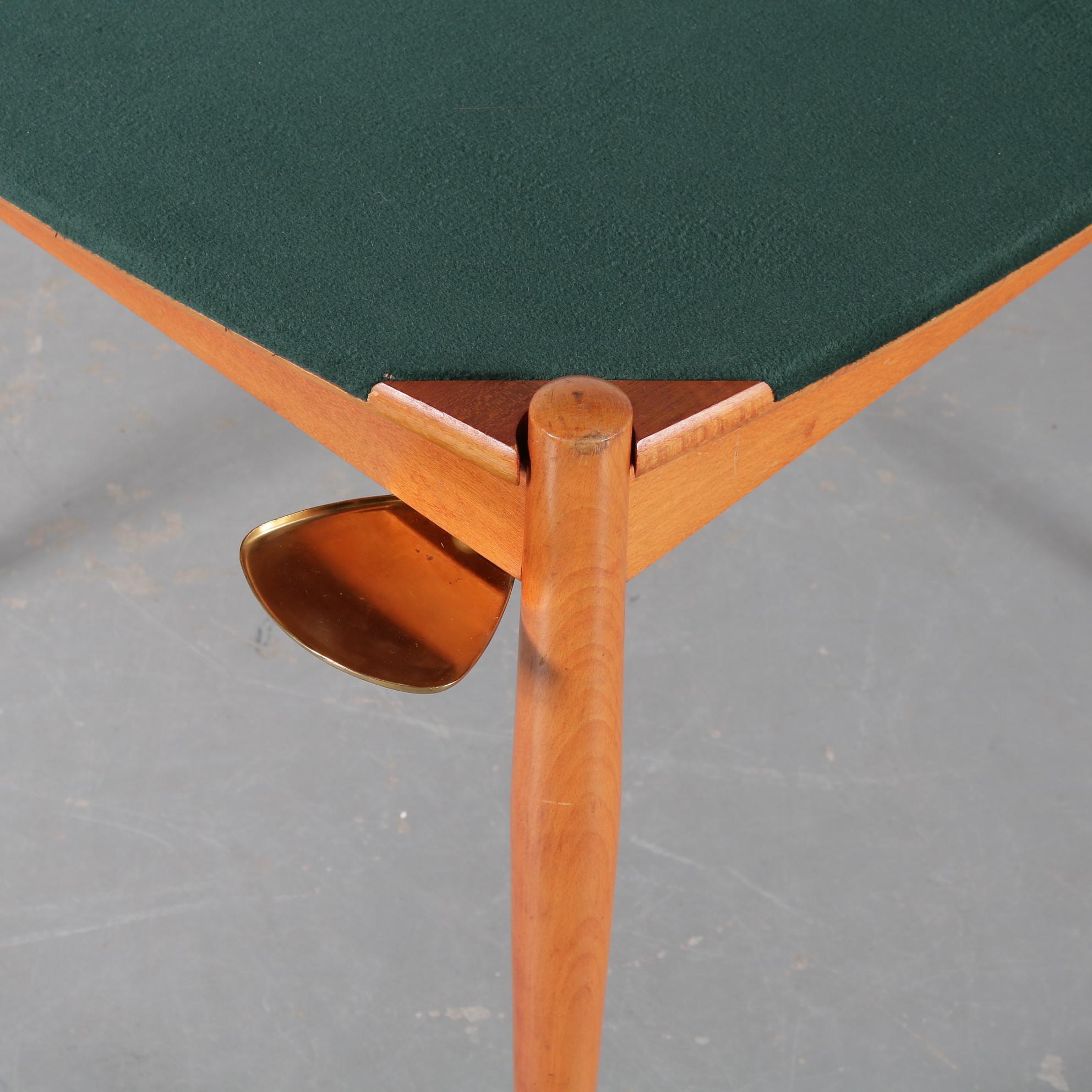 Gio Ponti Poker Table by Fratelli Reguitti, Italy 1960 1