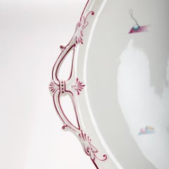 Plato de porcelana "Il Circo" de Gio Ponti para Richard Ginori, Italia, 1934