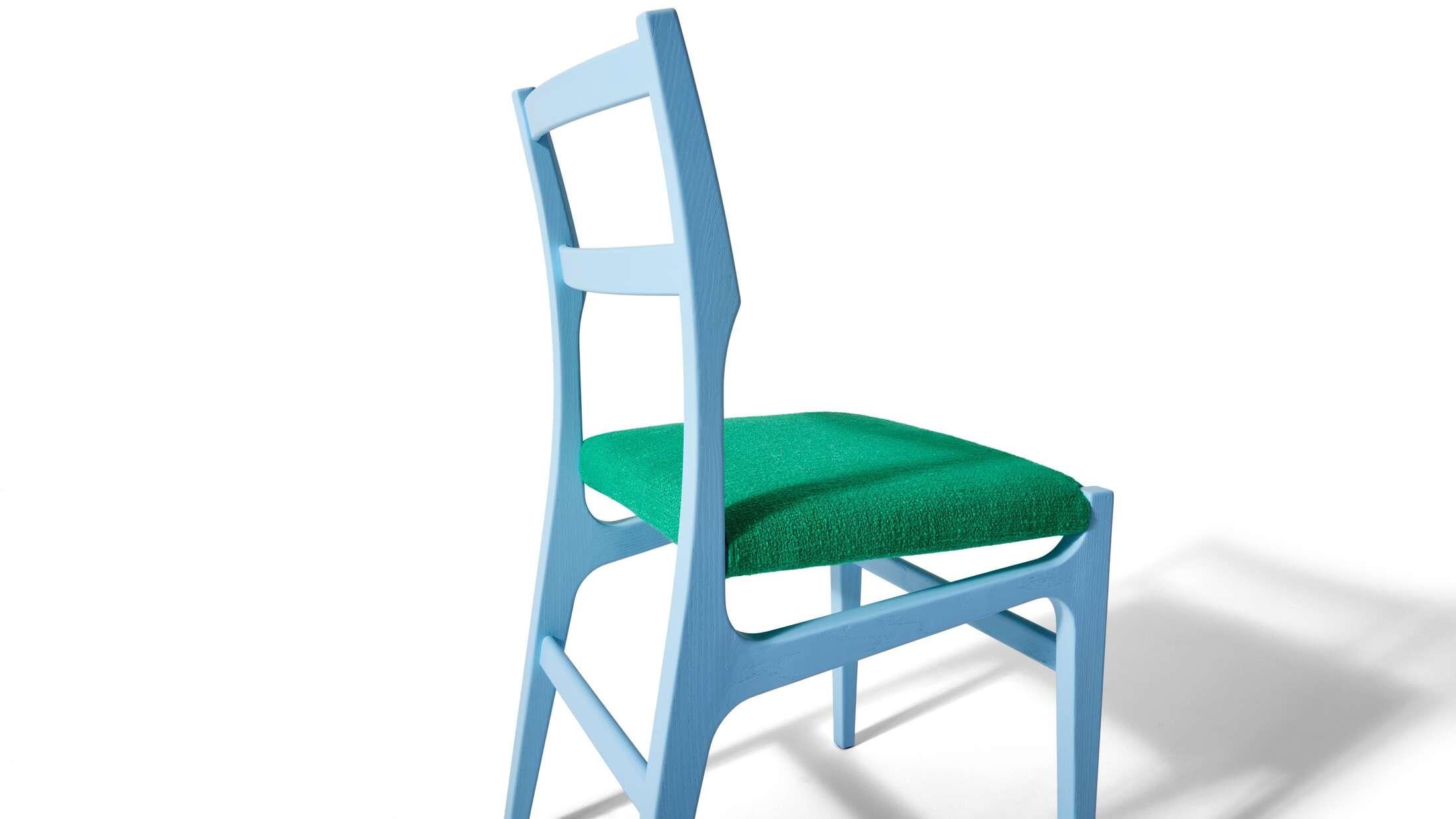 Gio Ponti Principi-Stuhl in Weiß, Blau, Rot oder Schwarz für Cassina, Italien, neu  (Moderne der Mitte des Jahrhunderts) im Angebot