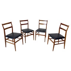 Gio Ponti, Vier Stühle mod. Leggera 646, prod. Cassina 1950er Jahre