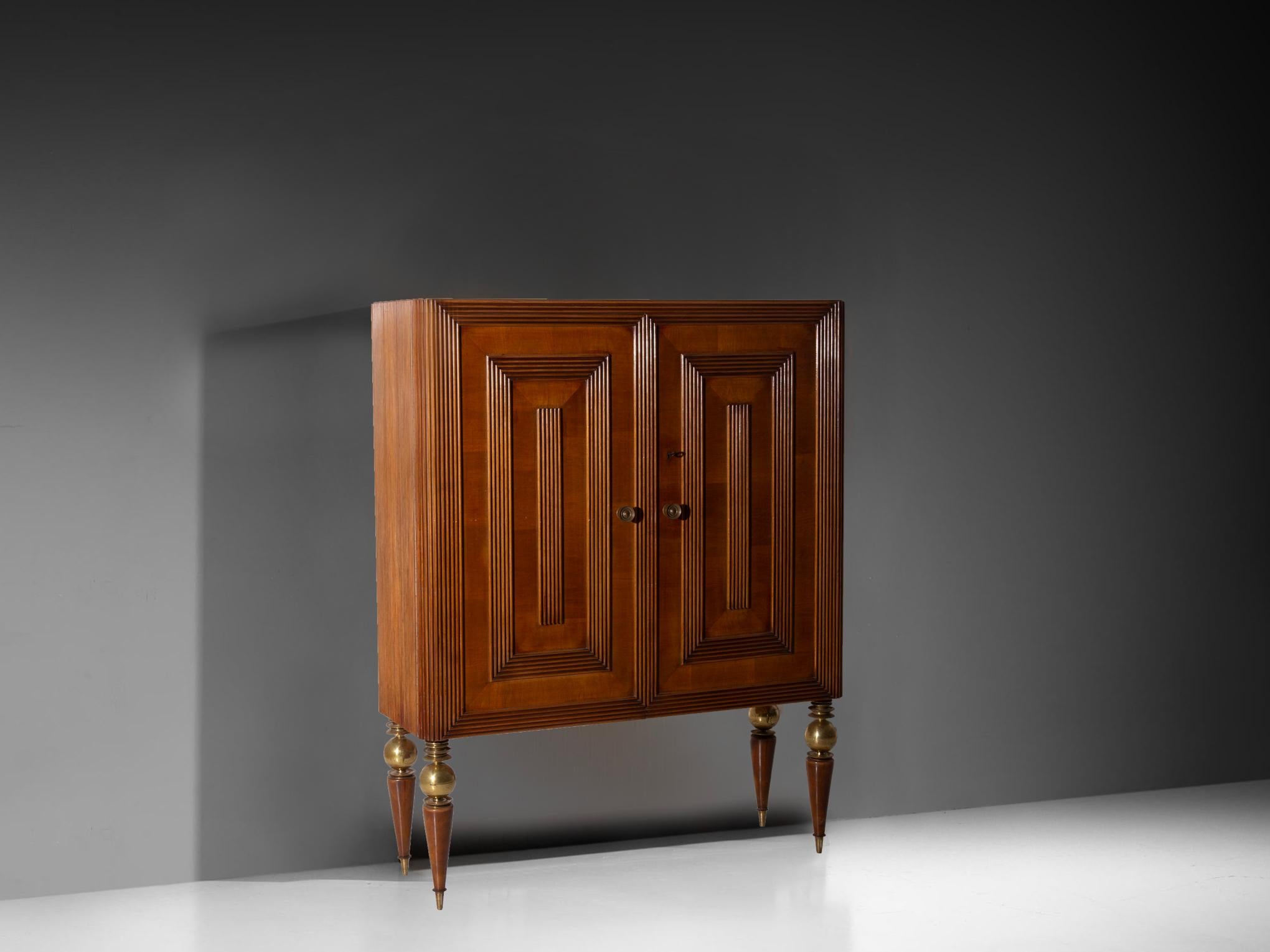 Italian Gio Ponti rare high sideboard for IV Triennale Monza, WitH CERTIFICATE in vendita