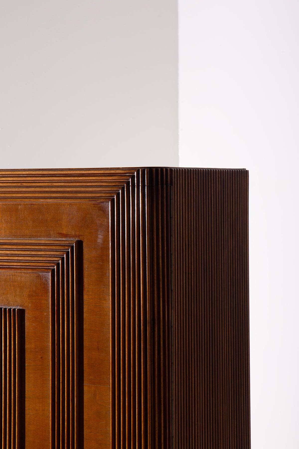 Gio Ponti rare high sideboard for IV Triennale Monza, WitH CERTIFICATE In condizioni buone in vendita a Milano, IT