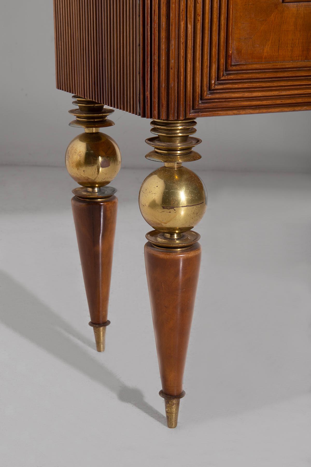 Mid-20th Century Gio Ponti rare high sideboard for IV Triennale Monza, WitH CERTIFICATE in vendita
