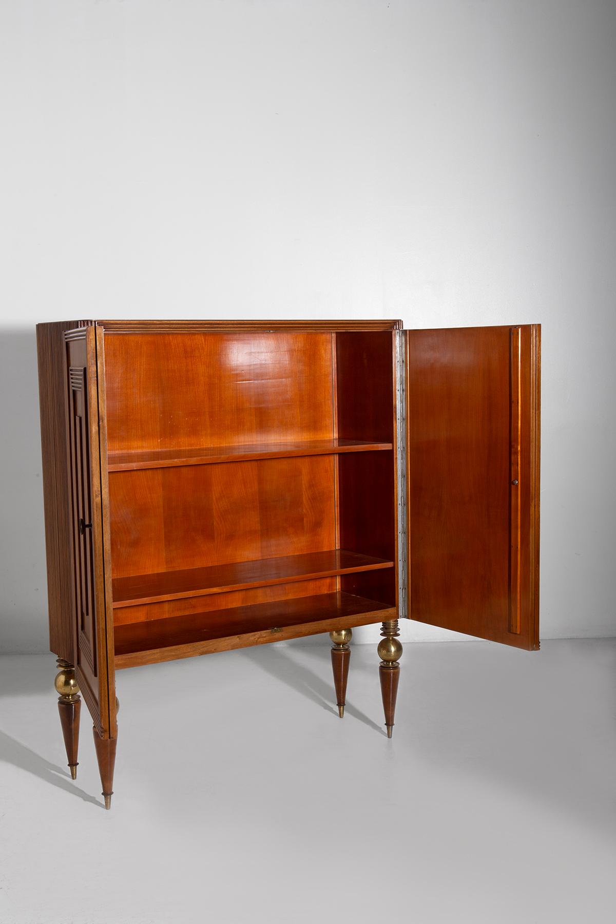 Ottone Gio Ponti rare high sideboard for IV Triennale Monza, WitH CERTIFICATE in vendita