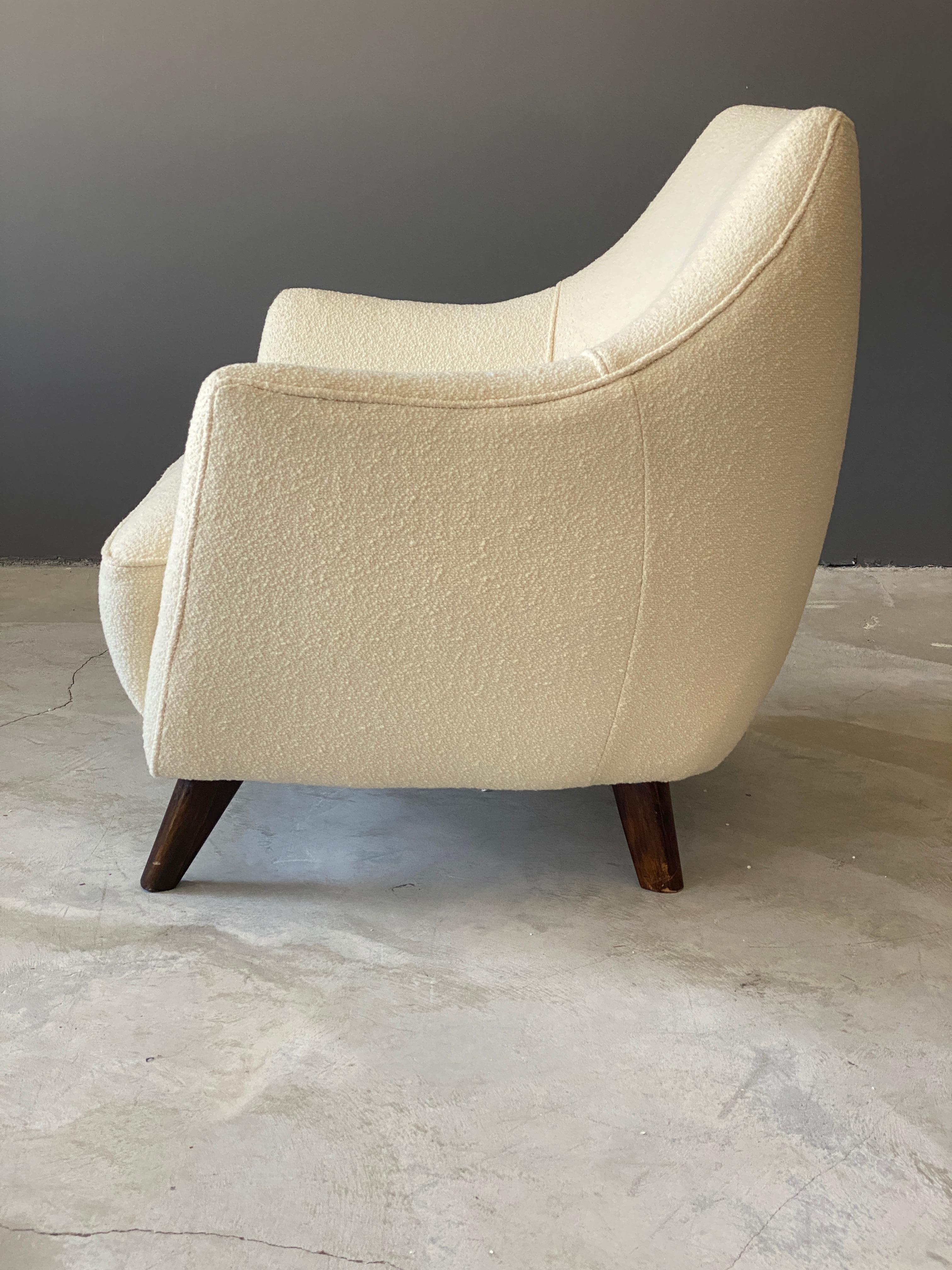 Italian Gio Ponti, Rare Lounge Chair, Augustus Ocean Liner, Beach, Fabric, Italy, 1950