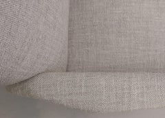 Gio Ponti Seltene Modell 803 Version mit Messingfüßen Sessel, neu hellgrauer Marmor