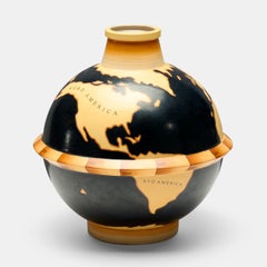 Vaso Gio Ponti modello raro Le Mie Terre prodotto da Richard-Ginori