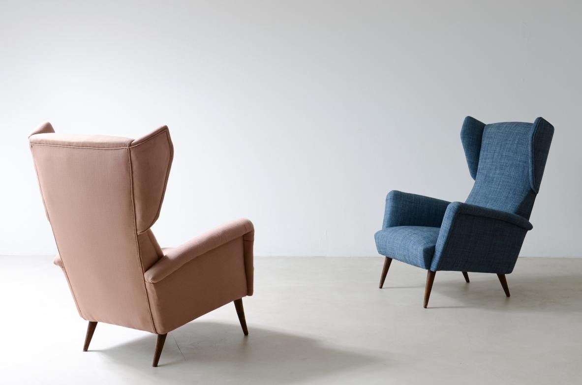 Gio Ponti (1991-1979)

Rare pair of armchairs Mod.820 in wood and upholstered fabric designed for the Grand Hotel Royal Continental in Naples.

Cassina manufacture 1953.

Bibliography

I. de Guttry, M. P. Maino, Italian furniture of the 40s and 50s,