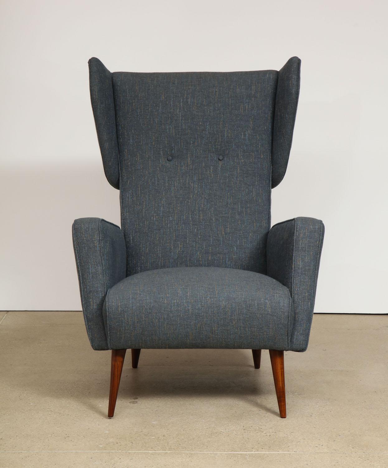 Gio Ponti, seltenes Paar Loungesessel im Angebot 2