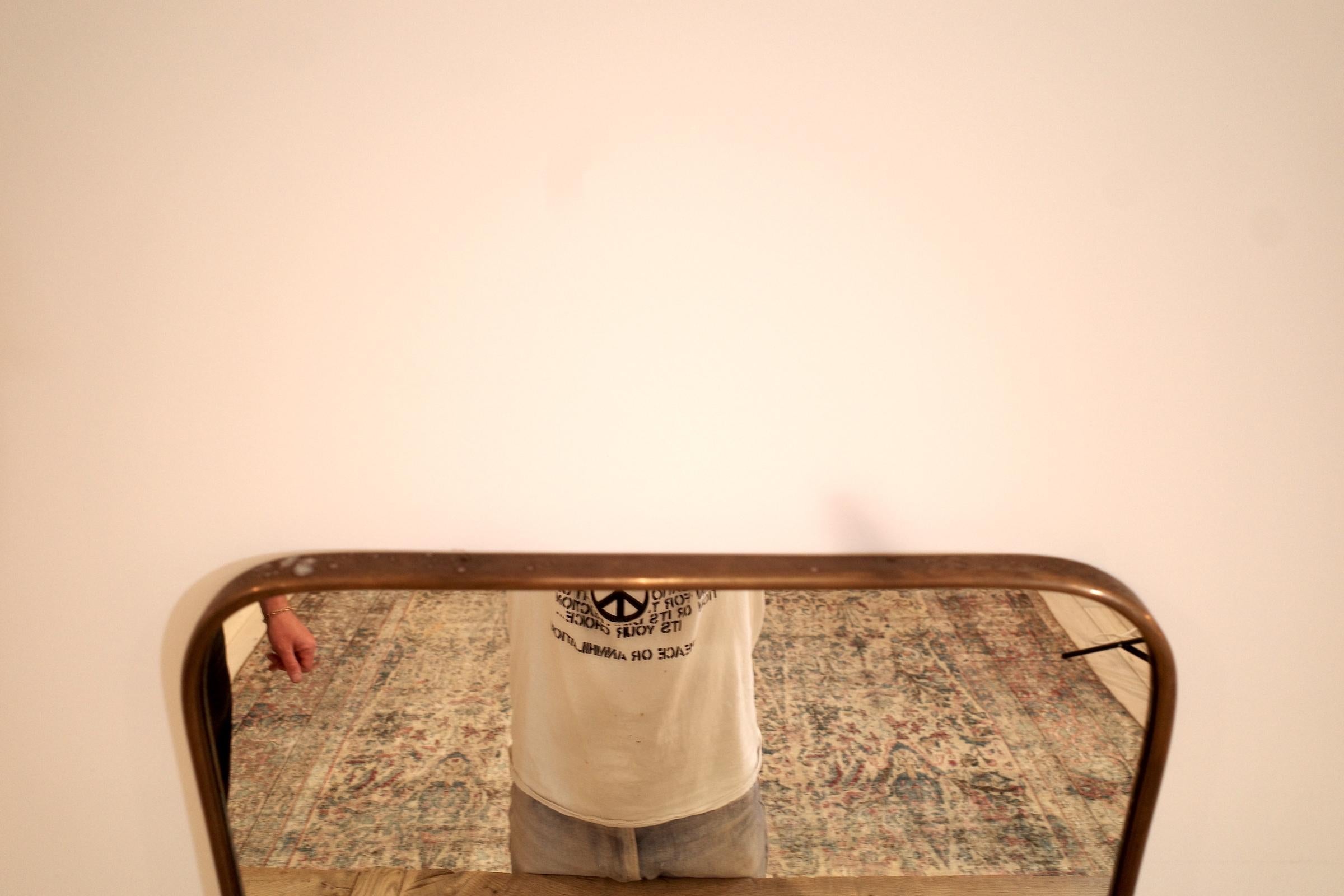 Gio Ponti Rectangular Mirror by Fontana Arte For Sale 2