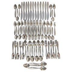 Gio Ponti Reed and Barton “Diamond” Sterling Silver Flatware