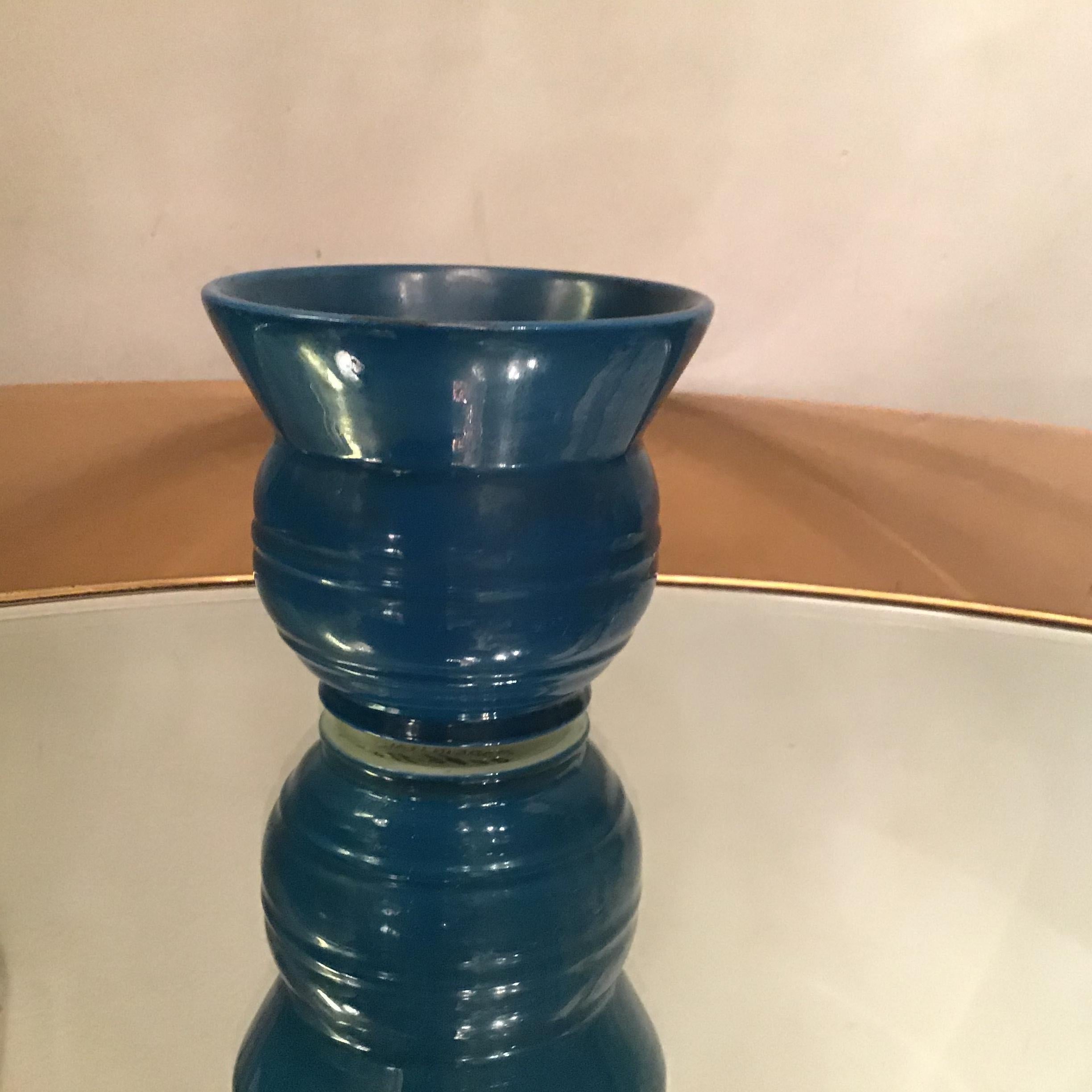 Italian Gio’ Ponti Richard Ginori N 1 Vase Ceramic 1930 Italy For Sale
