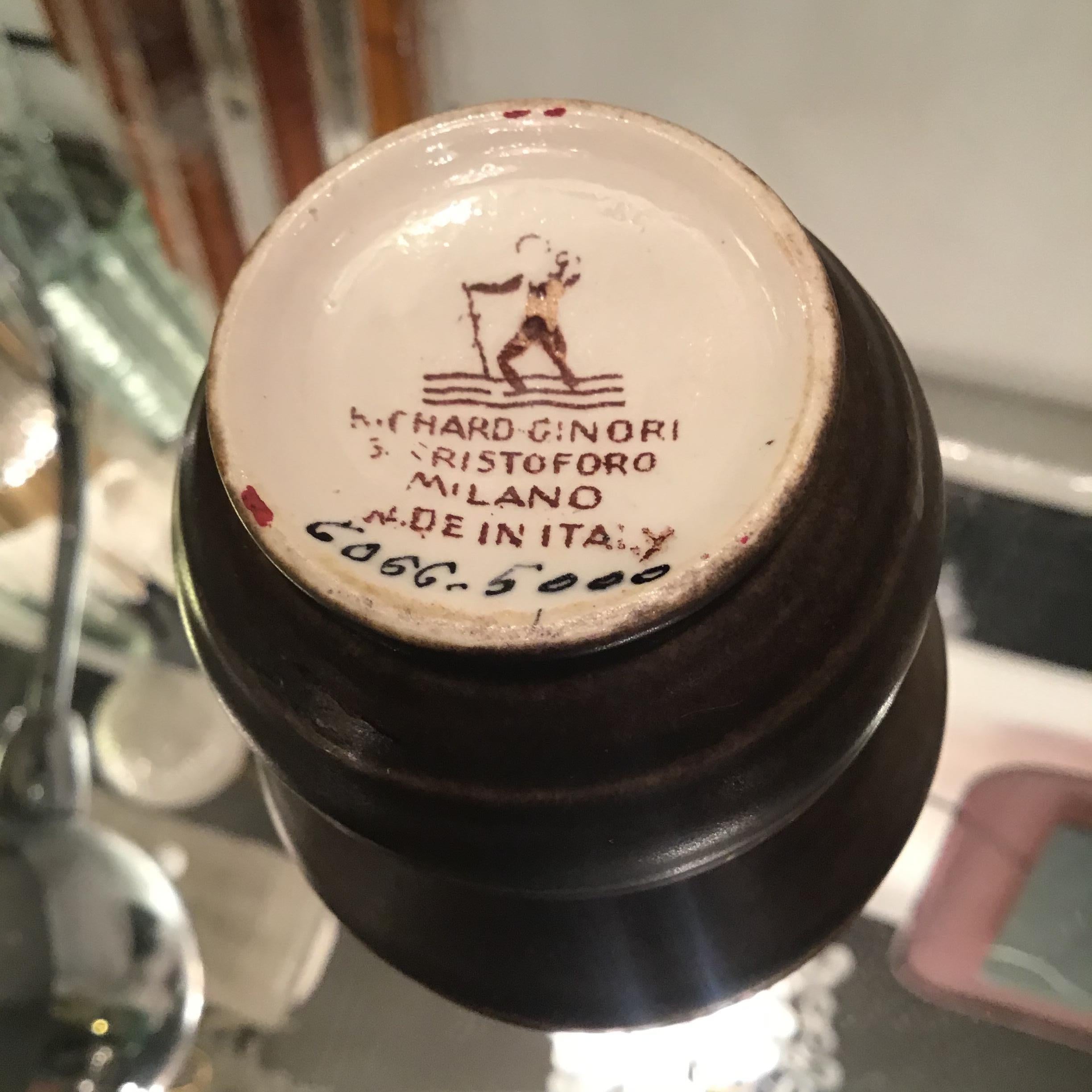 Gio' Ponti Richard Ginori Vase N 5 Céramique 1930 Italie en vente 4