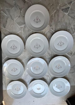 GIO PONTI - Richard Ginori - PITTORIA DI DOCCIA - 10 Piatti in porcellana - 1929