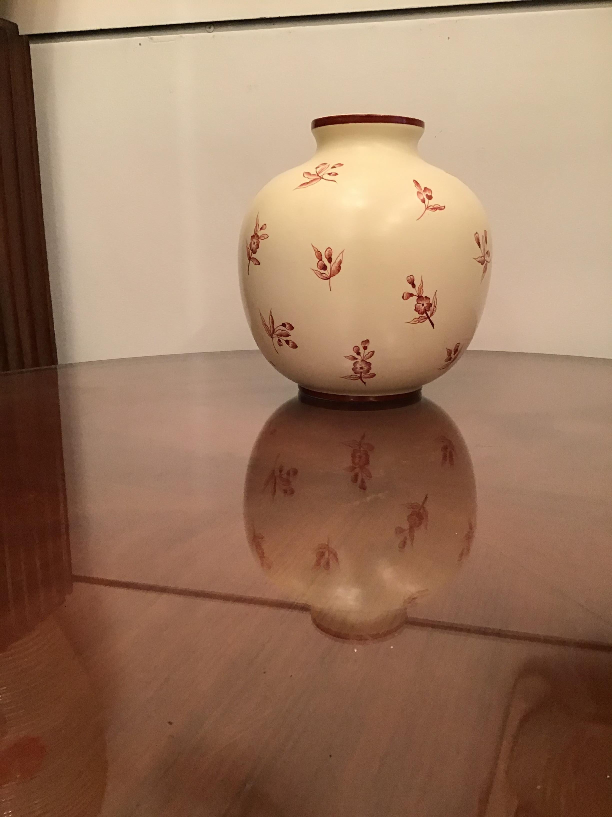 Gio’ Ponti Richard Ginori Vase Ceramic, 1930, Italy For Sale 5