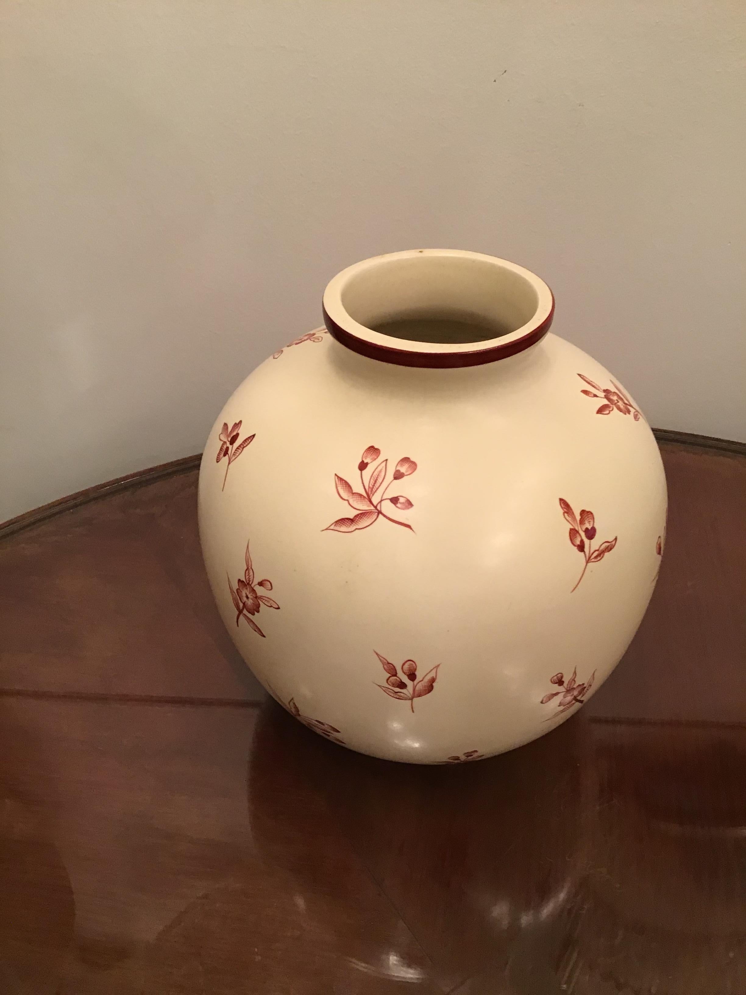 Gio’ Ponti Richard Ginori Vase Ceramic, 1930, Italy For Sale 7