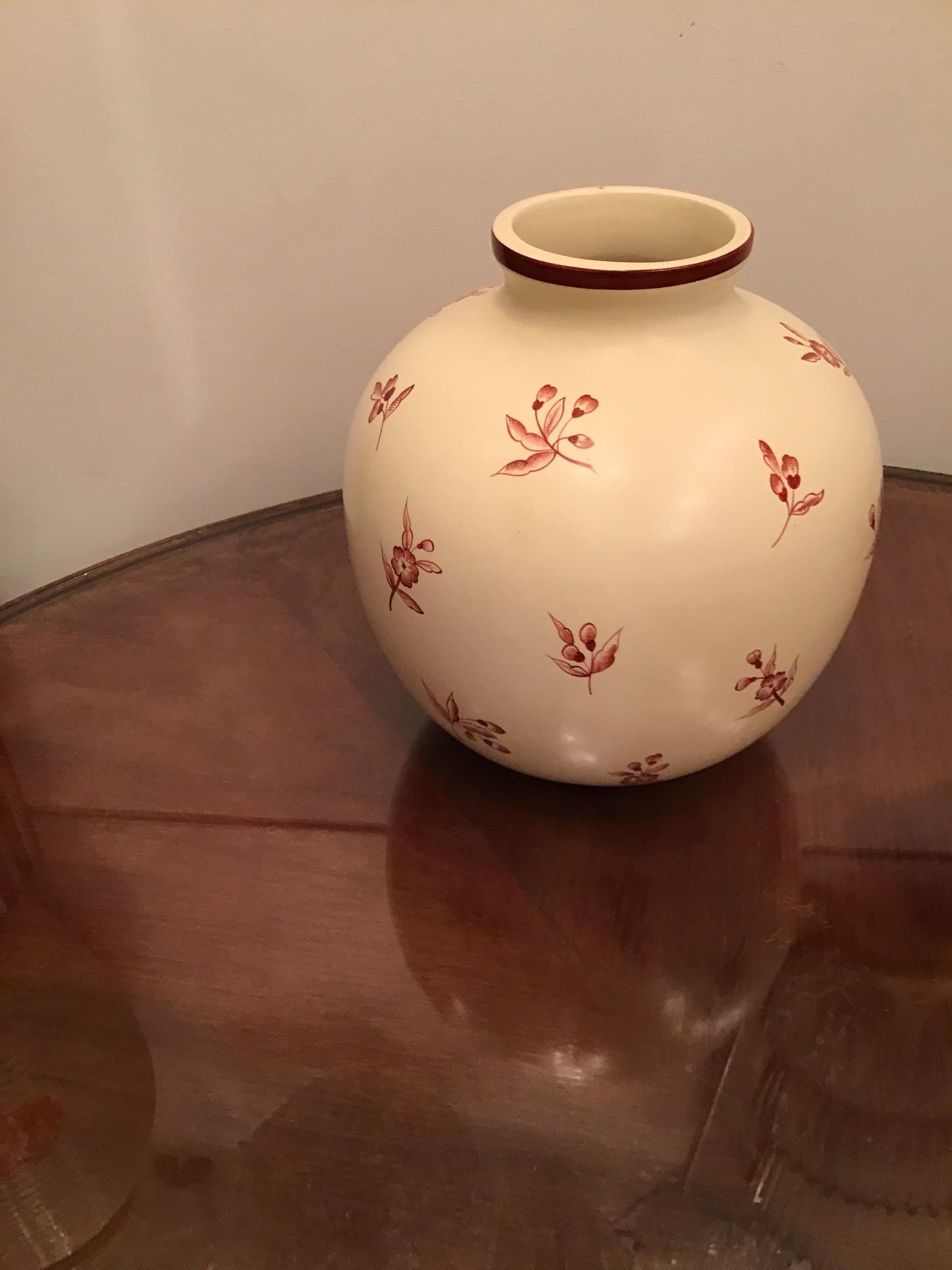 Gio’ Ponti Richard Ginori Vase Ceramic, 1930, Italy For Sale 8
