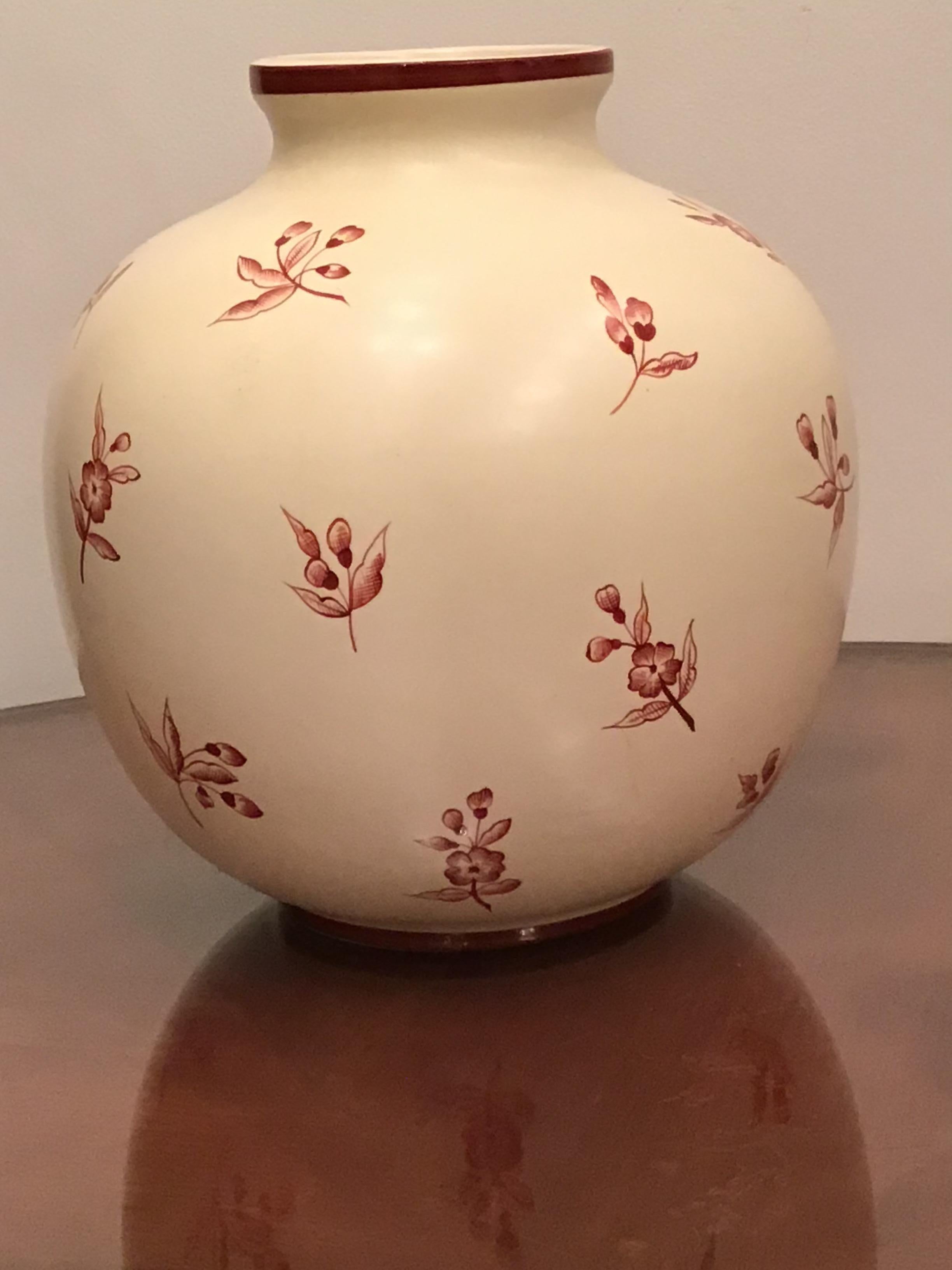 Gio’ Ponti Richard Ginori Vase Ceramic, 1930, Italy For Sale 9
