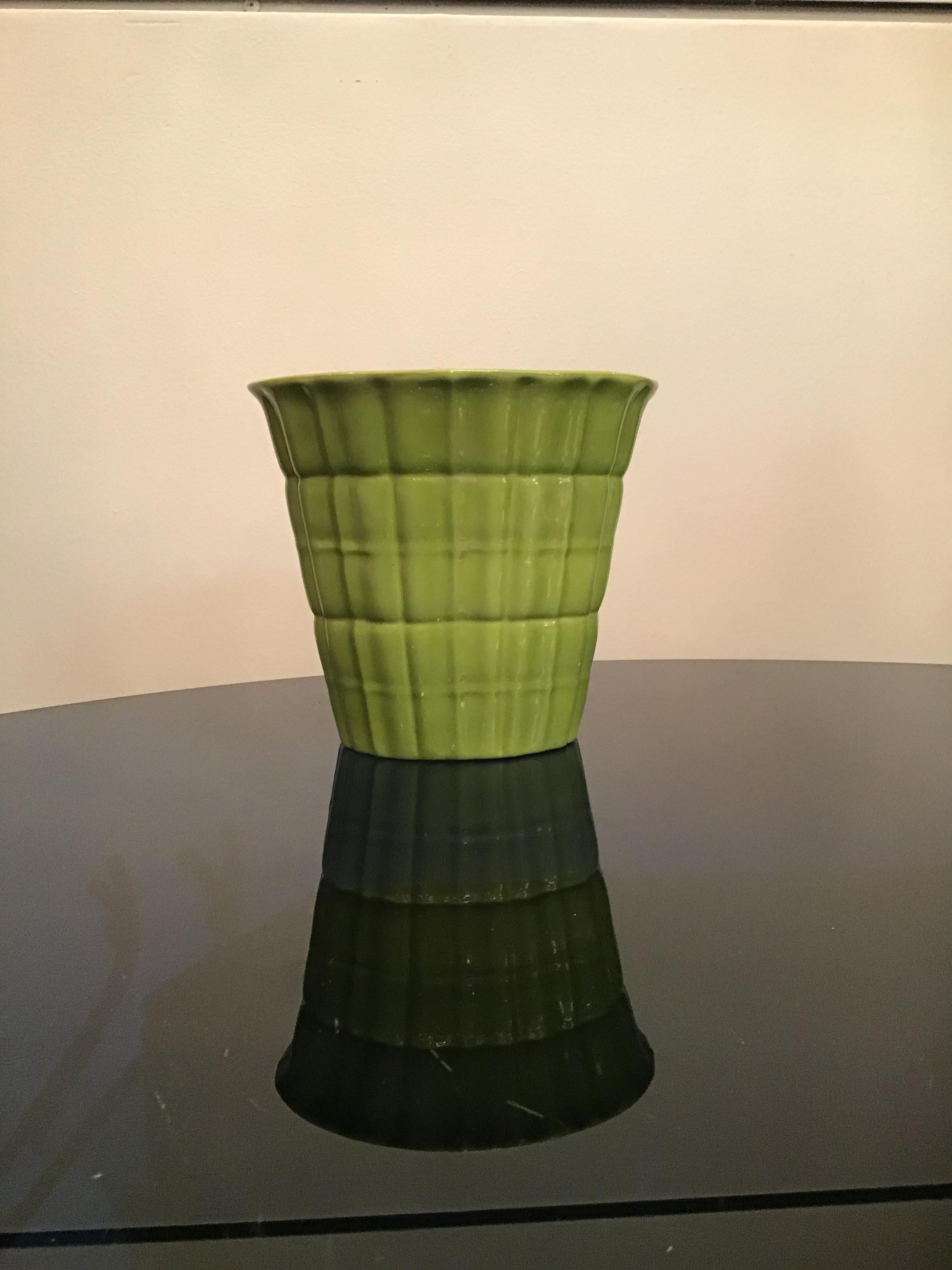 Vaso Richard Ginori di Gio' Ponti in ceramica 1950 Italia.