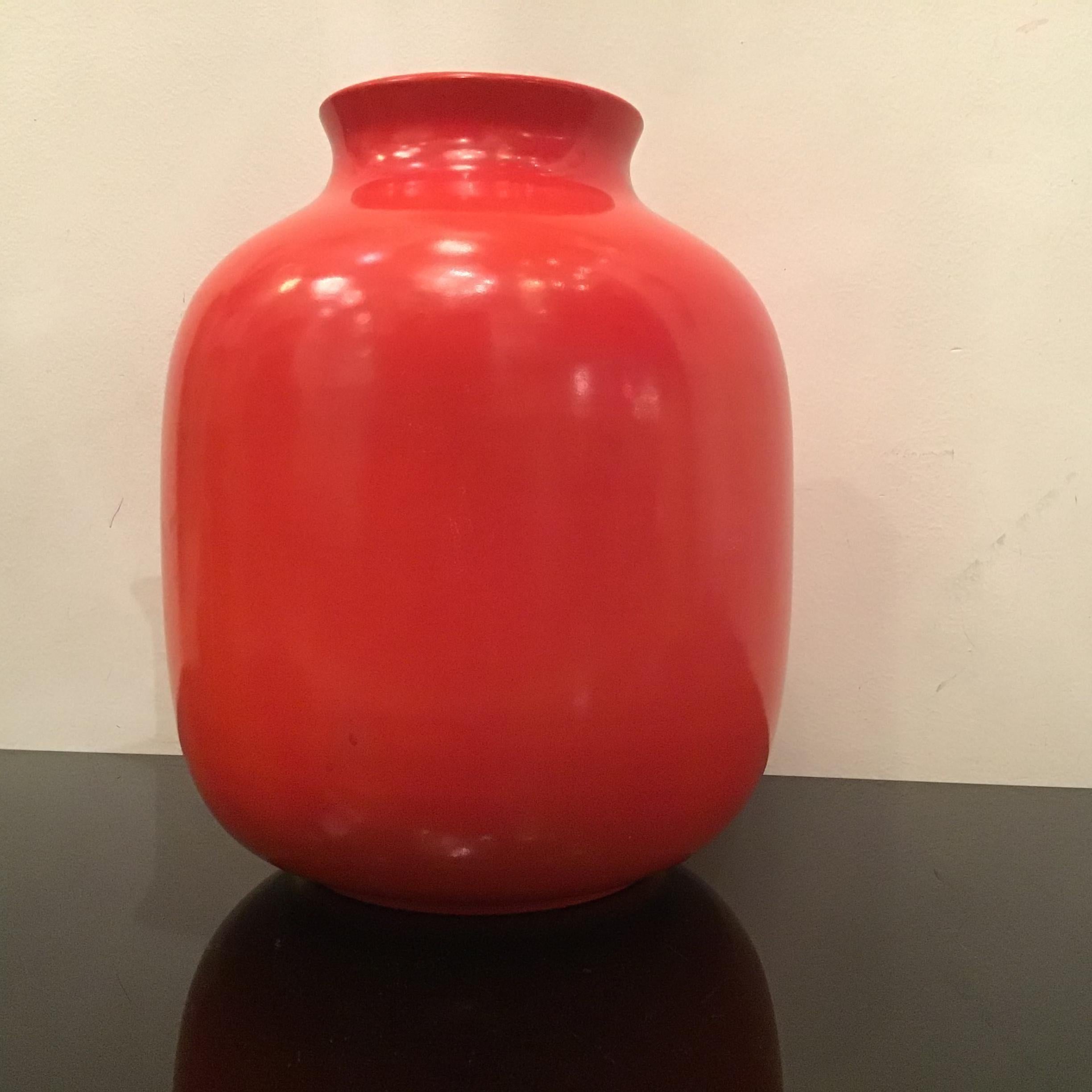 Italian Gio Ponti #Richard Ginori# Vase Ceramic, 1950, Italy 