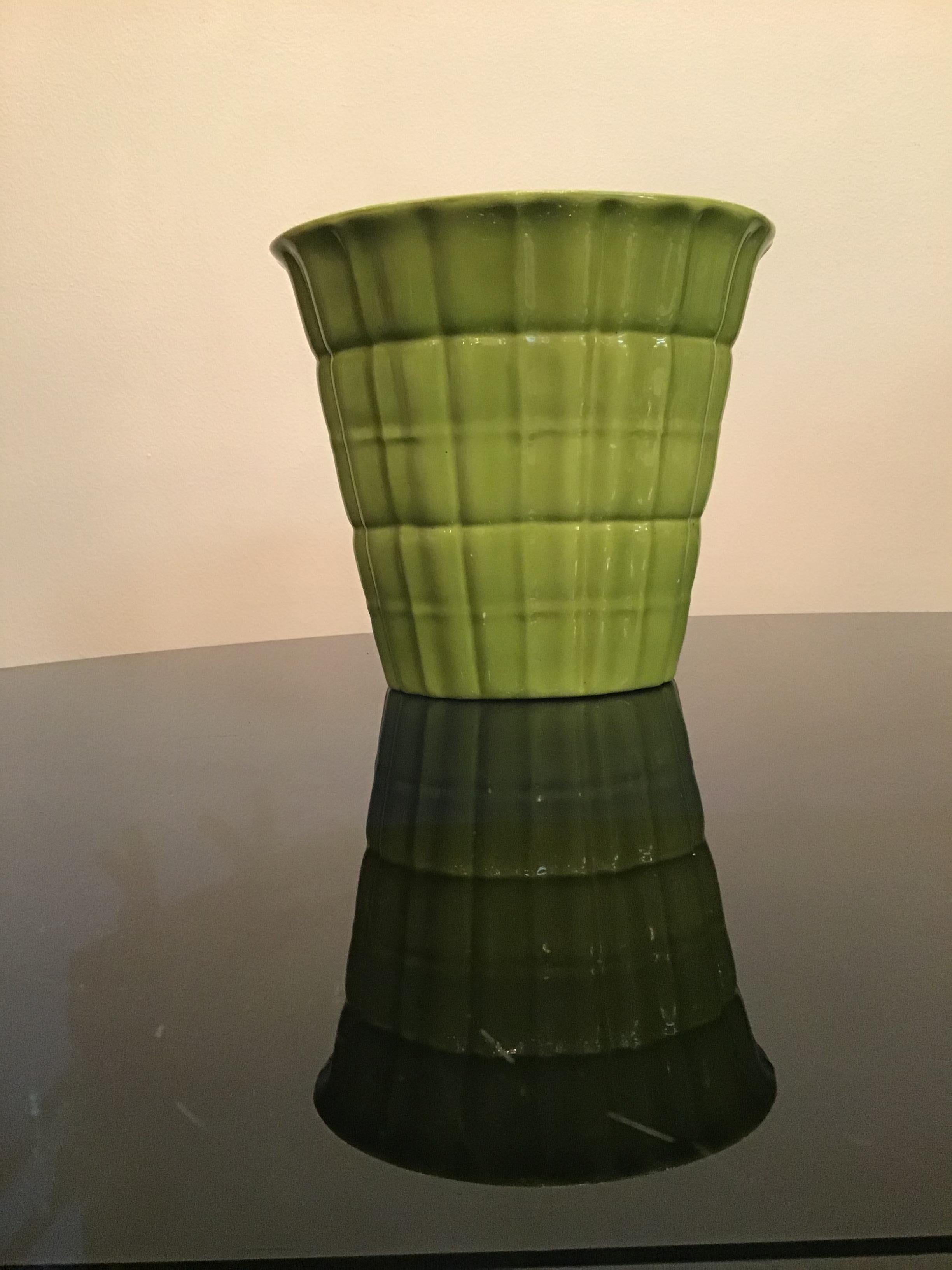 Italian Gio’ Ponti Richard Ginori Vase Ceramic, 1950, Italy For Sale