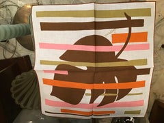 Gio’ Ponti Round Cotton Tablecloth, 1970, Italy