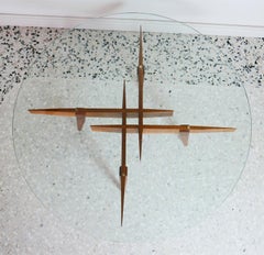 Table basse Gio Ponti fabriquée par Giordano Chiesa avec expertise, Milan 1956
