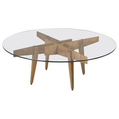 Gio Ponti Low Table Manufactured by Giordano Chiesa with expertise, Milano 1956