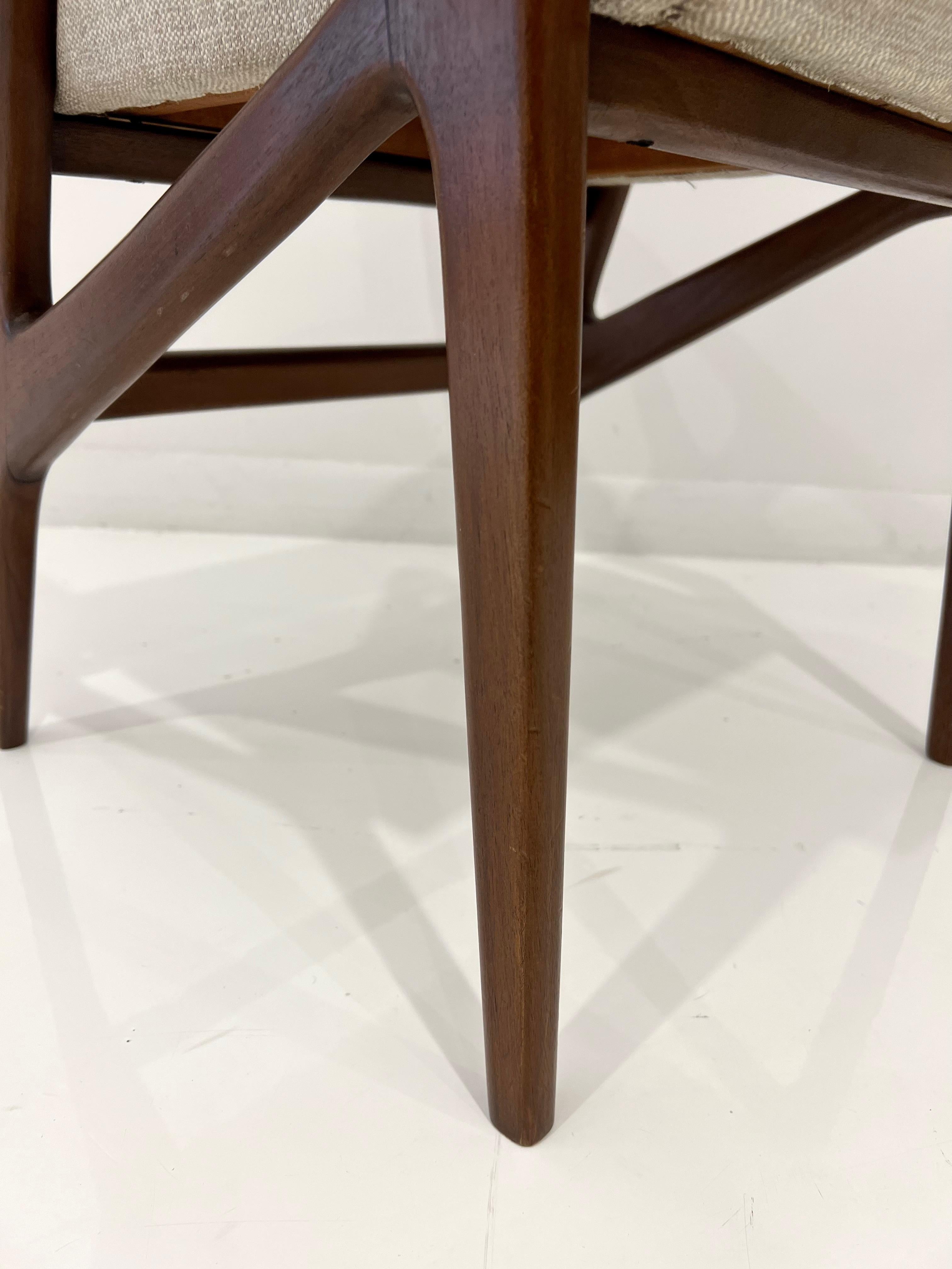 Upholstery Gio Ponti Sculptural Stool Model 687 For Sale