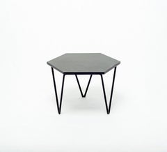 Gio Ponti, Set of 3 hexagonal low Tables for ISA BERGAMO, Italy, 1950s