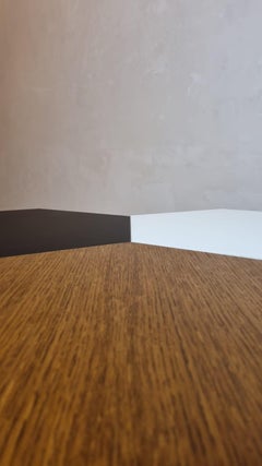 Gio Ponti, Set of 3 hexagonal low Tables for ISA BERGAMO, Italy, 1950s