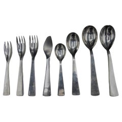 Gio Ponti Set of Four Chrome Steel Flatware for Krupp Italia