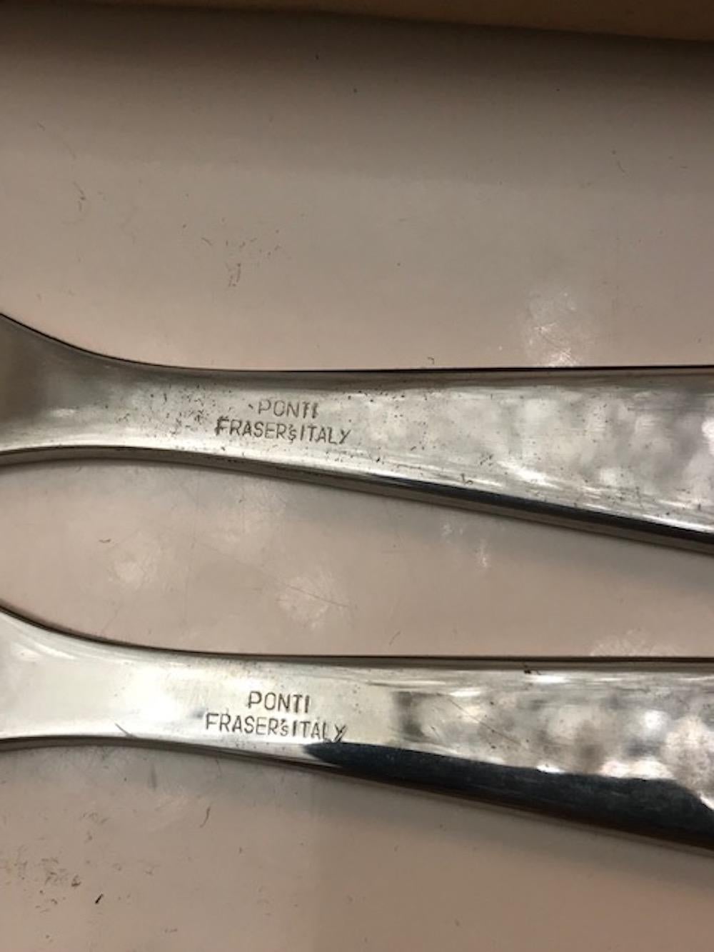 Italian Gio' Ponti Set of Knifes and Forks, 1950s