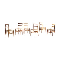 Gio Ponti Set of six Superleggera Chairs for Cassina, Italy, 1957