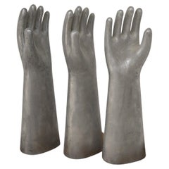 Gio Ponti Set of Three Hands in Aluminium Casting for Richard Ginori