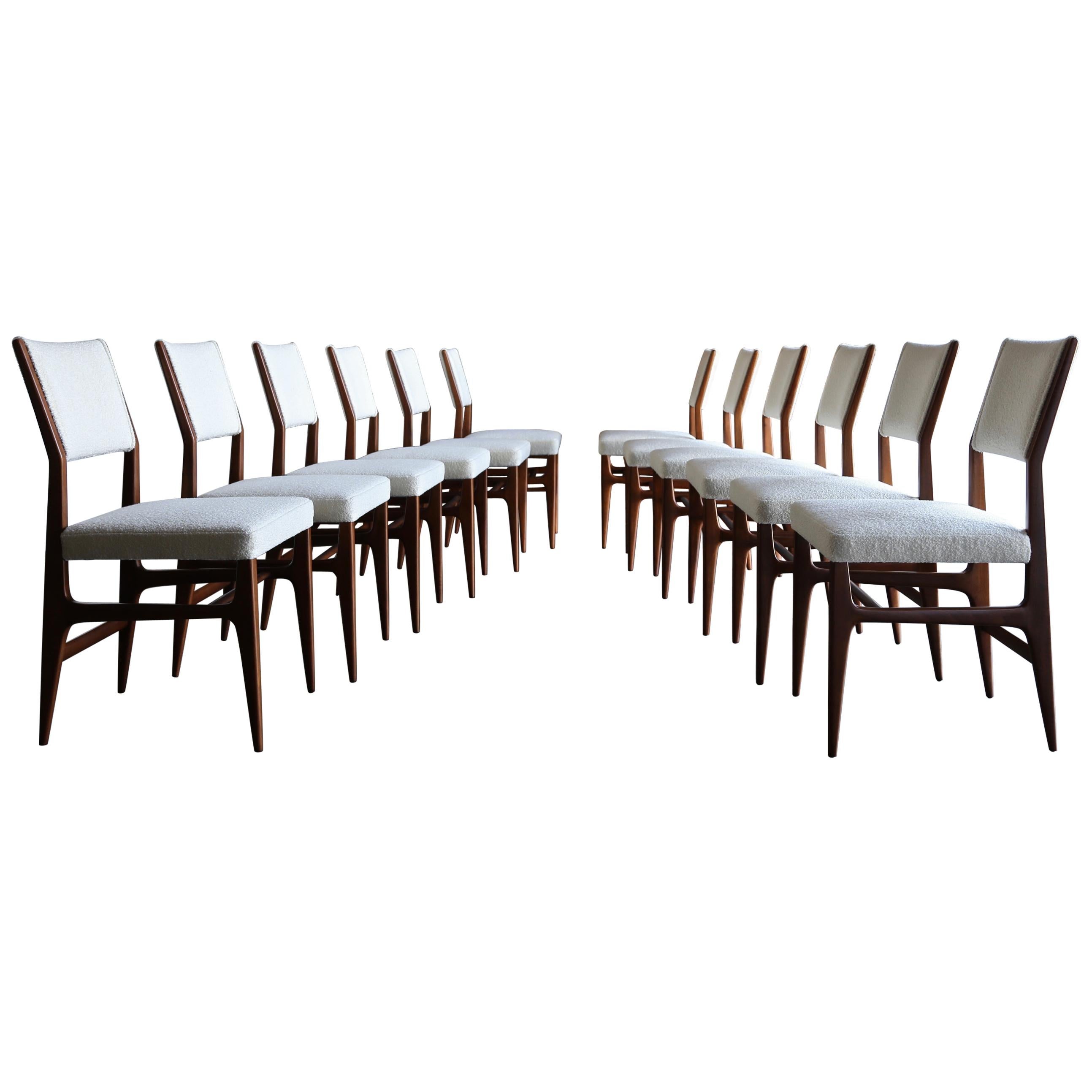 Gio Ponti Set of Twelve Dining Chairs for Singer & Sons, circa 1950
