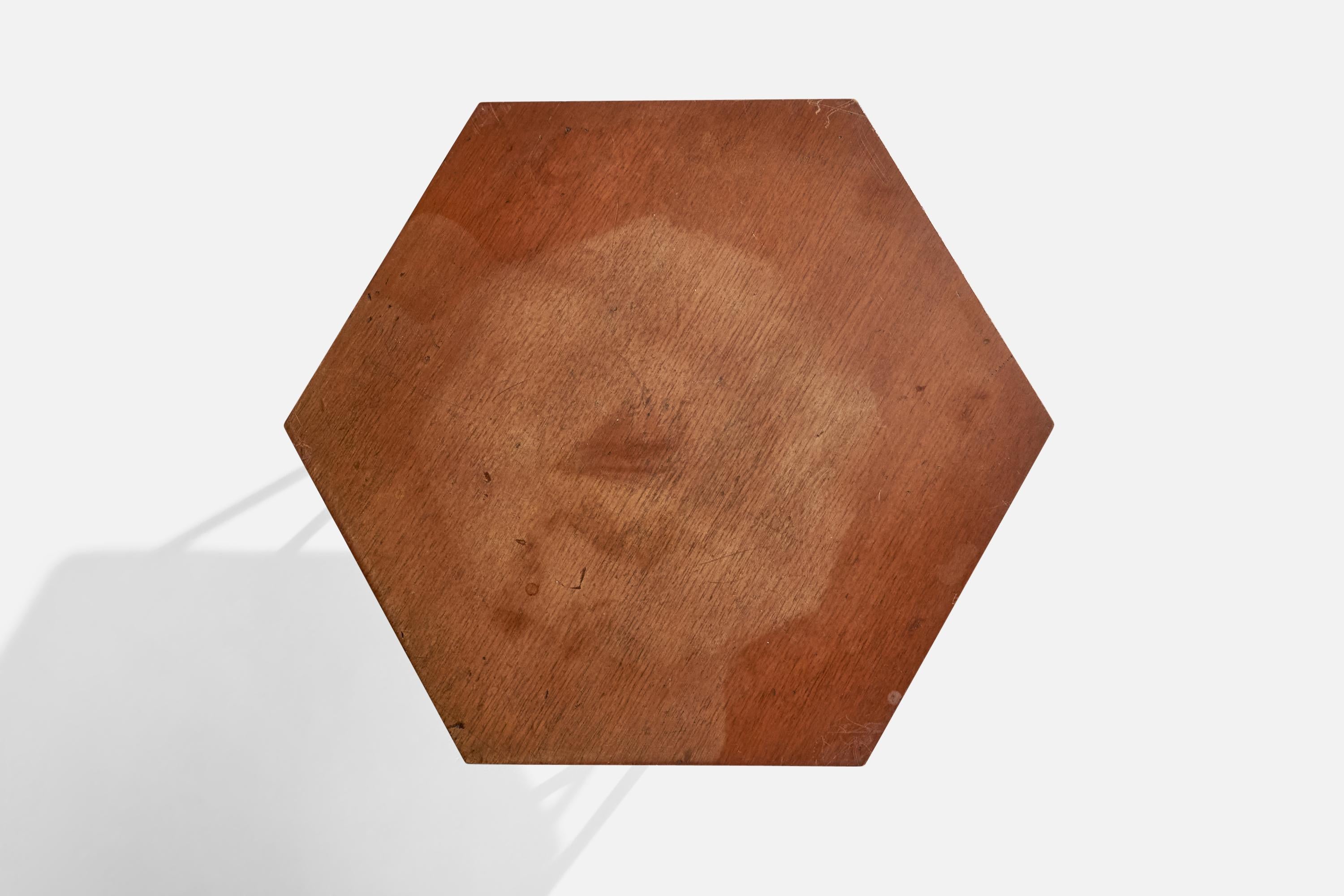 Gio Ponti, Mesa auxiliar, Madera, Metal, Italia, Años 50 en Bastante bueno estado para la venta en High Point, NC