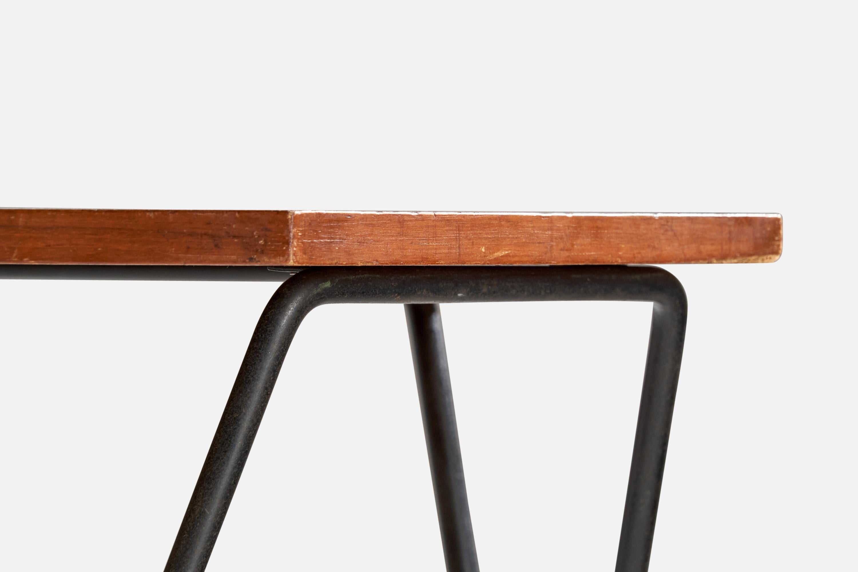 Gio Ponti, Mesa auxiliar, Madera, Metal, Italia, Años 50 en venta 1