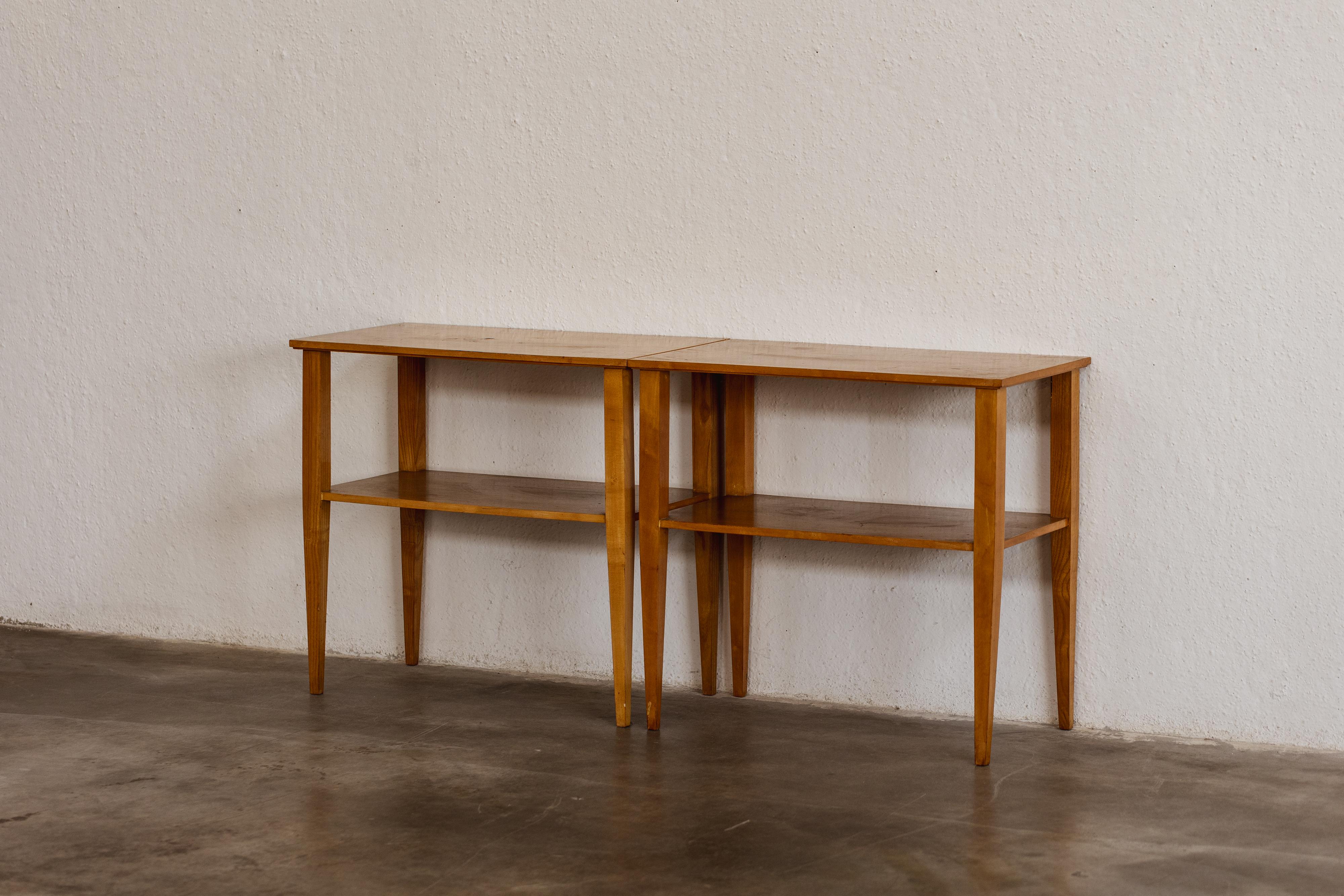 Mid-Century Modern Gio Ponti Side Tables, 1950s, Set of 2 For Sale