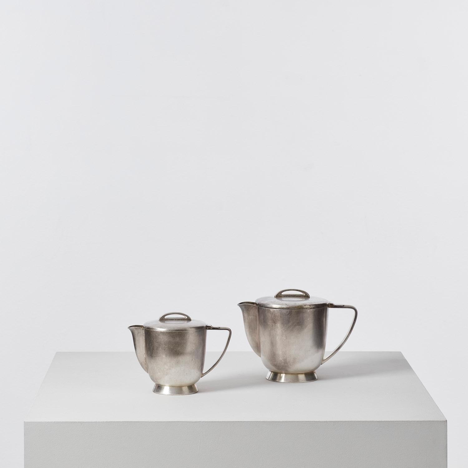 Mid-20th Century Gio Ponti silver-plated teapot for Fratelli - Italy, 1950s For Sale