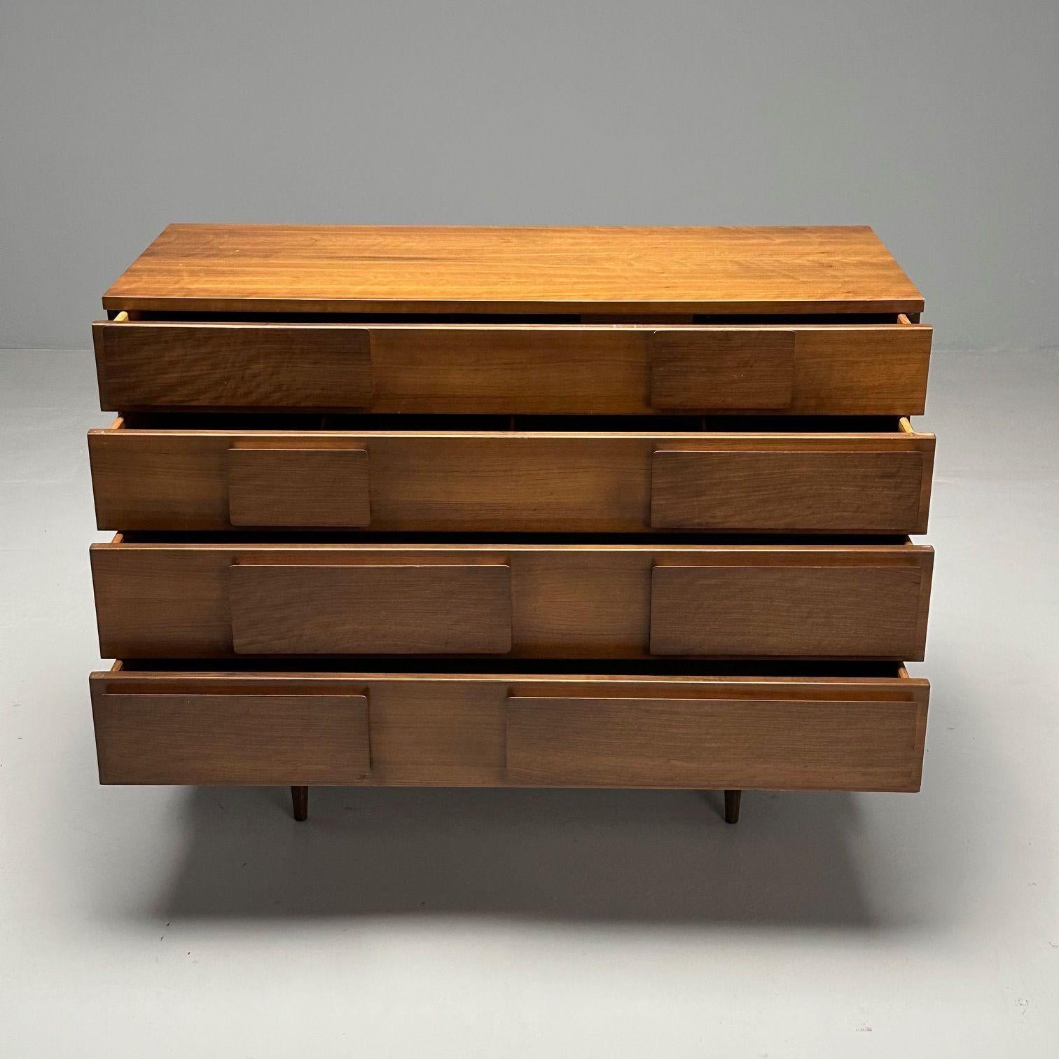 Gio Ponti, Singer & Sons, Italian Mid-Century Modern, Cabinet, Walnut, Labeled For Sale 3