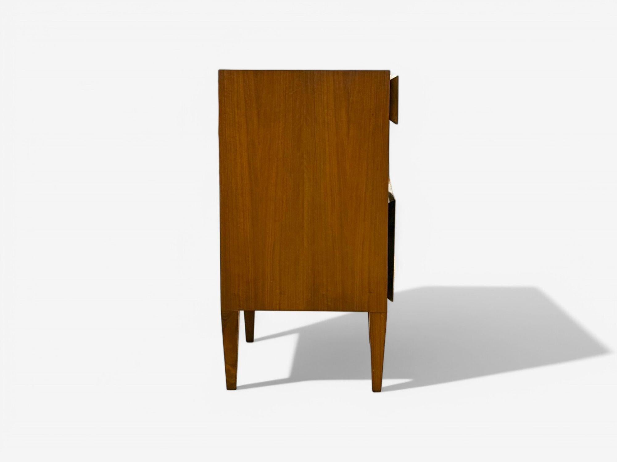 Gio Ponti, Singer & Sons, Mid-Century Modern, Rare Sculptural Nightstands, 1950s For Sale 3