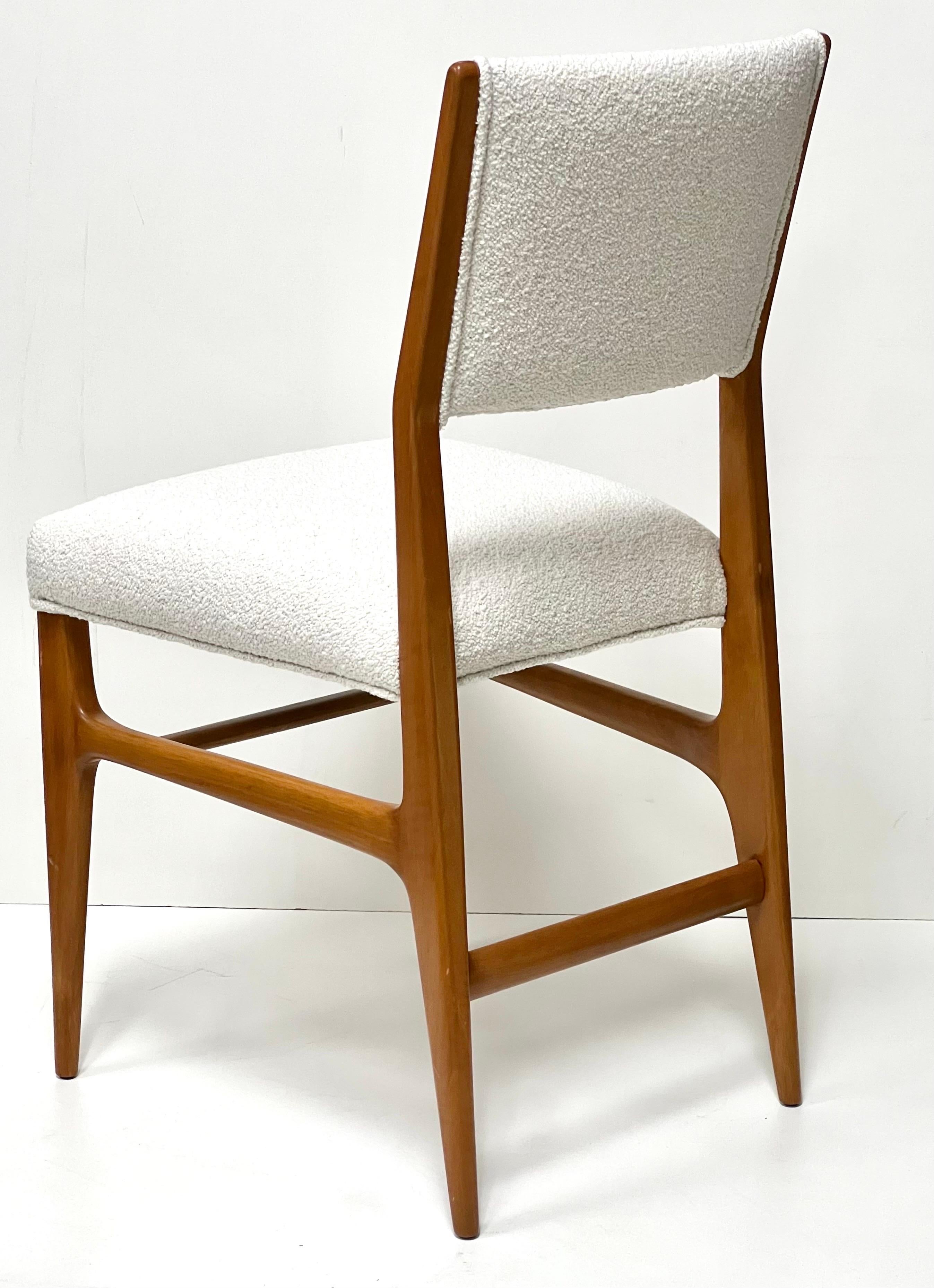 Upholstery Gio Ponti Single Desk Occasional Side Chair For Sale