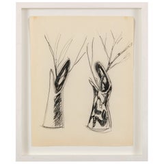 Gio Ponti Bozzetto "Disegni per Vasi Incrociatifor", Italia, 1950