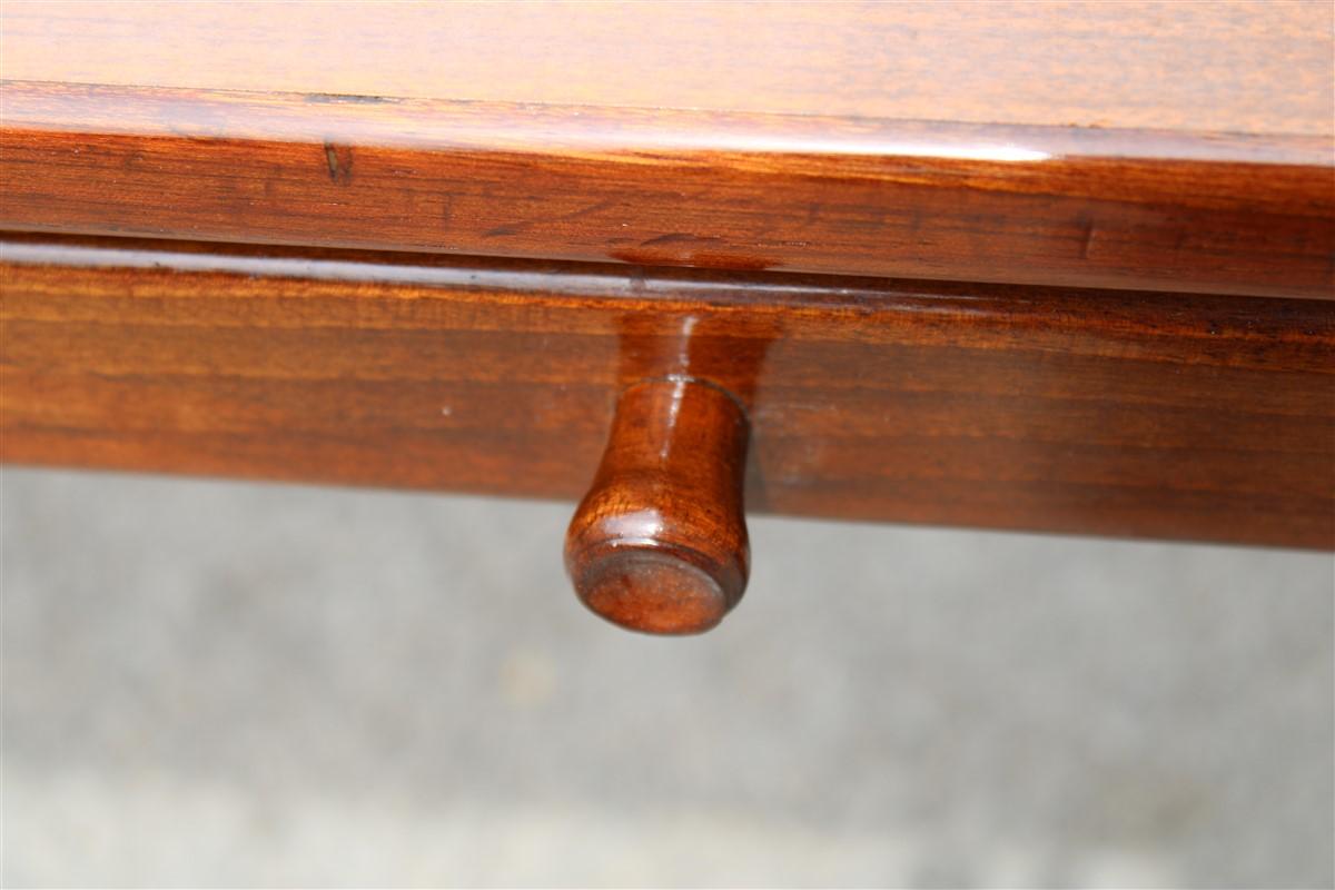 Mid-Century Modern Gio Ponti Small Desk Mid-Century Italian Design Laminate Brass Walnut For Sale