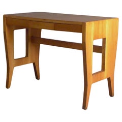 Retro Gio Ponti, Small Walnut Desk, from the Banca Nazionale del Lavoro, 1950s