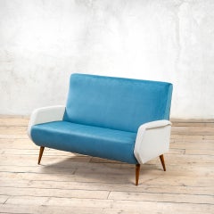 Gio Ponti Sofa Mod. 803 by Cassina, 1950s Fabric Upholstery