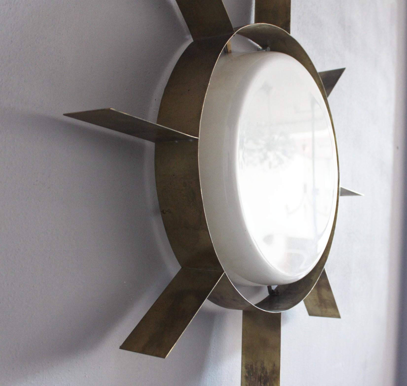 gio ponti soleil applique murale lampe à sceller Bon état - En vente à Medesano, IT